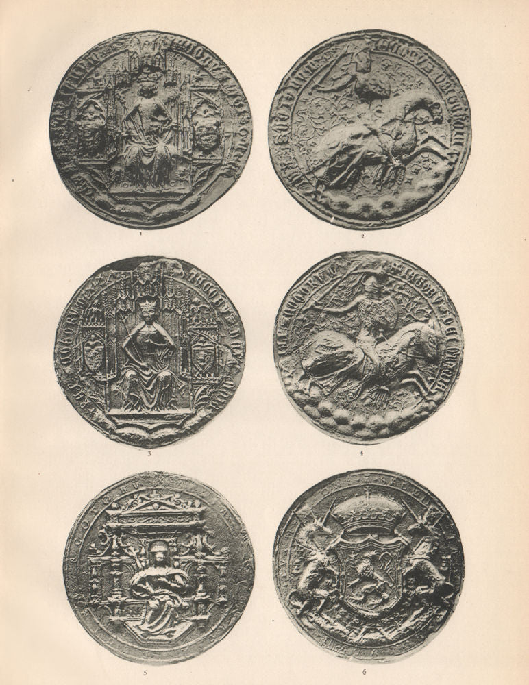 ROYAL SCOTTISH SEALS 1488-1567. James IV. James V. Mary, Queen of Scots 1907